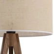 TK Lighting GRAND állólámpa fém, fa, szövet, barna, bézs, E27 - TK-16017