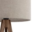 TK Lighting GRAND állólámpa fém, fa, szövet, barna, bézs, E27 - TK-16018