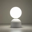 TK Lighting MIKI asztali lámpa üveg, fehér, G9 - TK-16037
