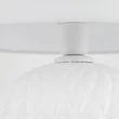 TK Lighting SANTANA asztali lámpa üveg, szövet, fehér, E27 - TK-16046
