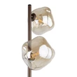 TK Lighting LAVA állólámpa fém, üveg, barna, borostyán, G9 - TK-16150