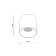 TK Lighting BLAZE mennyezet lámpa fém, fekete, LED, 12W, 3000K, 500Lm - TK-18158