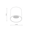 TK Lighting BLAZE mennyezet lámpa fém, fekete, LED, 30W, 3000K, 1493 Lm - TK-18162