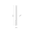 TK Lighting LINEA kültéri fali lámpa fém, fekete, LED, 12W, 3000K, 735 Lm, IP54 - TK-18175
