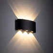 TK Lighting ARROW kültéri fali lámpa fém, fekete, LED, 1W, 3000K, 480 Lm, IP54 - TK-18181