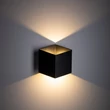TK Lighting CUBE kültéri fali lámpa fém, fekete, LED, 5W, 3000K, 650 Lm, IP54 - TK-18182