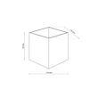 TK Lighting CUBE kültéri fali lámpa fém, fekete, LED, 5W, 3000K, 650 Lm, IP54 - TK-18182