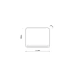 TK Lighting ARWENA kültéri fali lámpa fém, fekete, LED, 3W, 3000K, 360 Lm, IP54 - TK-18184