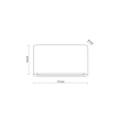 TK Lighting ARWENA kültéri fali lámpa fém, fekete, LED, 6W, 3000K, 680 Lm, IP54 - TK-18185