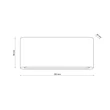 TK Lighting ARWENA kültéri fali lámpa fém, fekete, LED, 12W, 3000K, 1000 Lm, IP54 - TK-18186