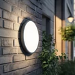 TK Lighting SFERIS kültéri fali lámpa fém, műanyag, fekete, fehér, LED, 18W, 3000K, 1300 Lm - TK-18187