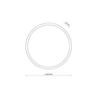 TK Lighting SFERIS kültéri fali lámpa fém, műanyag, fekete, fehér, LED, 18W, 3000K, 1300 Lm - TK-18187