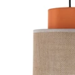 TK Lighting DUO függeszték fém, szövet, narancssárga, természetes, E27 - TK-3255