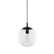 TK Lighting ESME függeszték fém, üveg, fekete, áttetsző, E27 - TK-3266