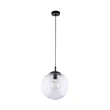 TK Lighting ESME függeszték fém, üveg, fekete, áttetsző, E27 - TK-3268