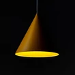 TK Lighting CONO függeszték fém, sárga, E27 - TK-3281