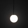 TK Lighting MARTIN függeszték fém, üveg, fekete, fehér, G9 - TK-4502