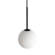TK Lighting MARTIN függeszték fém, üveg, fekete, fehér, G9 - TK-4502