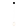 TK Lighting MARTIN függeszték fém, üveg, fekete, fehér, G9 - TK-4502