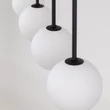 TK Lighting MARTIN függeszték fém, üveg, fekete, fehér, G9 - TK-4503