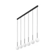 TK Lighting MARTIN függeszték fém, üveg, fekete, fehér, G9 - TK-4504