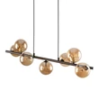 TK Lighting ESTERA függeszték fém, üveg, barna, borostyán, G9 - TK-4506