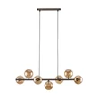 TK Lighting ESTERA függeszték fém, üveg, barna, borostyán, G9 - TK-4506