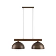 TK Lighting OSLO függeszték fém, fa, barna, E27 - TK-4507