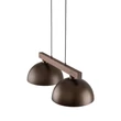 TK Lighting OSLO függeszték fém, fa, barna, E27 - TK-4507