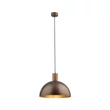 TK Lighting OSLO függeszték fém, fa, barna, E27 - TK-4508