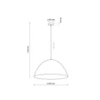 TK Lighting FARO függeszték fém, barna, E27 - TK-4509