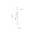 TK Lighting NAVI fali lámpa fém, fekete, LED, 8W, 3000K, 988 Lm - TK-4510