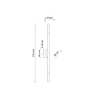 TK Lighting NOBLE fali lámpa fém, fa, üveg, barna, G9 - TK-4523