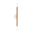 TK Lighting NOBLE fali lámpa fém, fa, üveg, barna, G9 - TK-4523