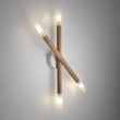 TK Lighting NOBLE mennyezet lámpa fém, fa, üveg, barna, G9 - TK-4524