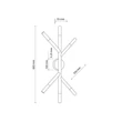 TK Lighting NOBLE fali lámpa fém, fa, üveg, barna, G9 - TK-4525