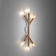 TK Lighting NOBLE fali lámpa fém, fa, üveg, barna, G9 - TK-4525