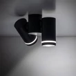 TK Lighting JET mennyezet lámpa fém, fekete, GU10 - TK-4539
