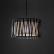 TK Lighting HARMONY függeszték fém, szövet, fekete, bézs, E27 - TK-4562