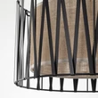 TK Lighting HARMONY függeszték fém, szövet, fekete, bézs, E27 - TK-4562