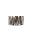 TK Lighting HARMONY függeszték fém, szövet, fekete, bézs, E27 - TK-4562