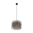 TK Lighting HARMONY függeszték fém, szövet, fekete, bézs, E27 - TK-4562