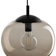 TK Lighting VIBE függeszték fém, üveg, fekete, topáz, E27 - TK-4676