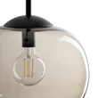 TK Lighting VIBE függeszték fém, üveg, fekete, topáz, E27 - TK-4703