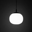 TK Lighting VIBE függeszték fém, üveg, fekete, fehér, E27 - TK-4759