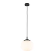 TK Lighting VIBE függeszték fém, üveg, fekete, fehér, E27 - TK-4759