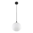 TK Lighting VIBE függeszték fém, üveg, fekete, fehér, E27 - TK-4759