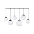 TK Lighting ESME függeszték fém, üveg, fekete, fehér, E27 - TK-4792