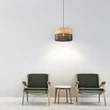 TK Lighting NICOL függeszték fém, fa, fekete, barna, E27 - TK-4799