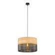 TK Lighting NICOL függeszték fém, fa, fekete, barna, E27 - TK-4799